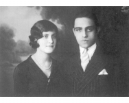 Oscar Niemeyer e a esposa Annita